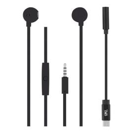 Auriculares  + Adaptador USB-C Sweet - Preto