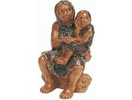 Boneco BUYILAND Muher Neandertal e Rapaz