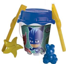 Balde com acessorios praia PJ Masks