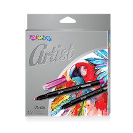 Caneta Ponta Fina Artist 12 Cores
