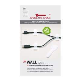 Abraçadeiras de Parede LTC Wall Branco (Pack 10)