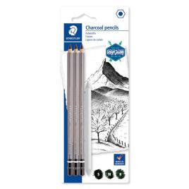 STAEDTLER Lápis de Carvão Design Journey Mars® Lumograph® 100C, S, M, H com Esfuminho