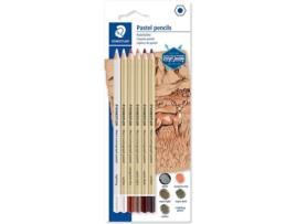 Lápis de Carvão STAEDTLER Mars Lumograph 100A Pastel (Castanho - 6 Unidades)