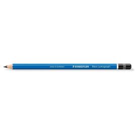 Staedtler Mars Lápis de Grafite Mars Lumograph, Minas 3B, Corpo Hexagonal Azul