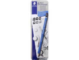 Pack de 6 Lápis de Carvão STAEDTLER Mars Lumograph