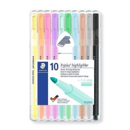 Staedtler - Marcadores Fluorescentes Pastel & Vintage, 10Uni.