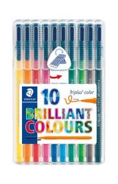 Staedtler - Canetas de Feltro Triplus Color x10