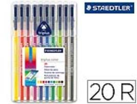 Marcador Staedtler Triplus 20 Unidades