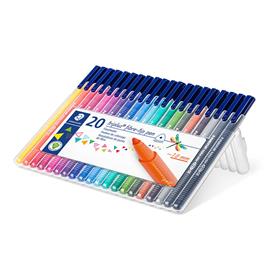 STAEDTLER Caneta com ponta de fibra Triplus®, Ponta Fina, Tinta de Várias Cores