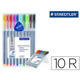 Marcador Triplus Fineliner 334SB10  10 Cores