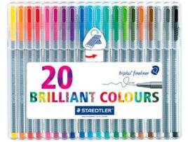 Caneta de Gel STAEDTLER Triplus Fineliner (20 Unidades)