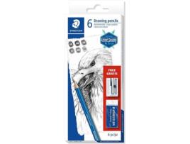 Lápis de Carvão STAEDTLER 599226 (Azul - 6 Unidades)