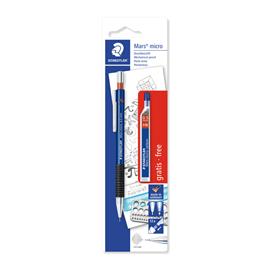 Staedtler Mars Lapiseira Mars Micro, Minas HB de 0,5 mm, Corpo Azul com Pega