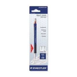 Staedtler Mars Lapiseira Mars Micro, Minas HB de 0,5 mm, Corpo Azul com Pega