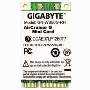 Placa Mini Pci Ws50 Wireless Gigabyte  54mbps Notebook