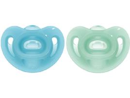 Conjunto 2 Chupetas NUK Sensitive Silicone (0 - 6 meses)