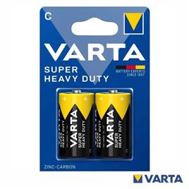 Pilha Zinco-Carvão Superlife R14/C 1.5V 2x Blister VARTA