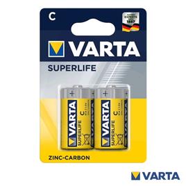 Pilha Zinco-Carvão Superlife R14/C 1.5V 2x Blister VARTA