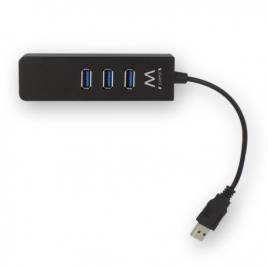 Hub USB  EW1140 3 x USB 3.1 RJ45 Plug and Play