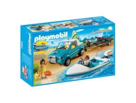 PLAYMOBIL Summer Fun:  Pick-Up de Surfista Com Barco (Idade mínima: 4)