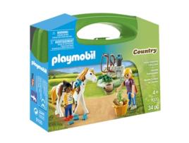 PLAYMOBIL Country: Maleta de Tratador de Cavalos (Idade mínima: 4 - 34 Peças)