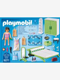 9271 Quarto da Playmobil verde medio liso com motivo