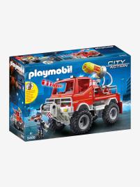 9466 Todo-o-terreno dos bombeiros, da Playmobil vermelho medio liso com motivo