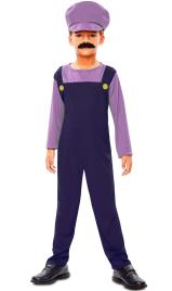 Fato de encanador Waluigi para criança