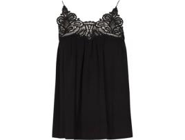 Top SEE U SOON Viscose Mulher (S - Preto)