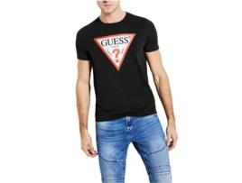 T-shirt GUESS JEANS Algodão Homem (XL - Preto)