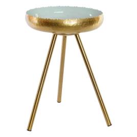 Mesa de Apoio Dkd Home Decor Azul Metal Lacado (4.