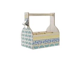 Suporte Para Garrafas Dkd Home Decor Azul Turques.