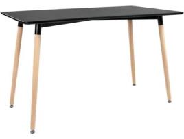 Mesa de Refeição HAPPY GARDEN Pia (Preto - Plástico - 120 x 70 x 75 cm)