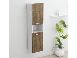 Armário de  Entrada Do Seina Hall HOMEMANIA (Carvalho, Antracite-Placa de  Aglomerado de  Melamina-125 X 35 X 184)