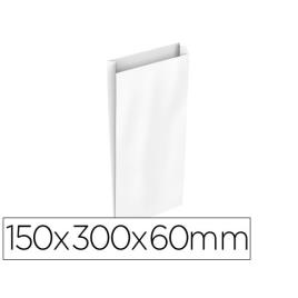 Envelope Celulose Branco com Fole S 150x300x60mm Pack 25 Unidades