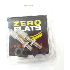 Zeroflats Tubeless Presta Valve 2 Units Prateado 40 mm