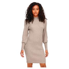 Only Katia Long Sleeve Dress Beige XL Mulher