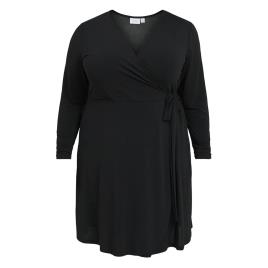 Vila Evoked Viborneo Long Sleeve Dress Preto 56 Mulher