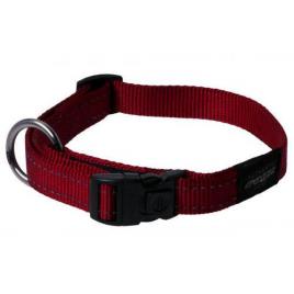 Rogz Utility Coleira  Vermelho Refletante para cães