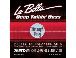 La Bella Baixo Elétrico de 5 Cordas com Corda Plana de Aço Inoxidável 045065