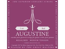 Augustine Conjunto de Cordas Vermelhas Clássico Agudos de Alta Tensão Extra & A