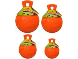 Bola para Cão JOLLY Tug-n-trow Laranja com cheiro a baunilha (15 cm)