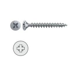 Tornillo rosca madera cabeza plana pozidriv spax wirox a3j largo 35mm diámetro 4.5mm (caja 500)