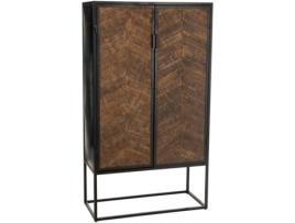Móvel de Bar CALICOSY (Preto - Madeira - 90x42x160.5 cm)
