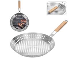 Sarten barbacoa plegable agujeros 30cm