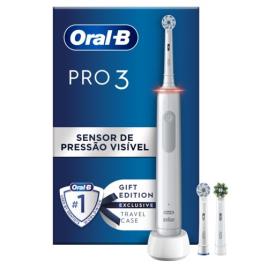 Escova de Dentes Elétrica Oral-BPro 3 3700 - Branco