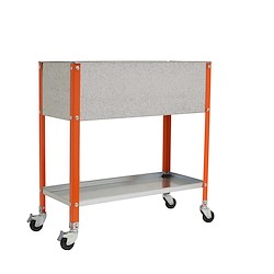 Horta urbana 120X40 LARANJA GALVANIZADO