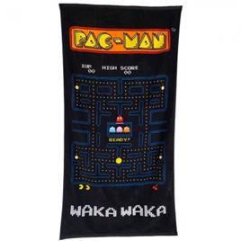 Toalha de algodão com perseguição Pac-Man