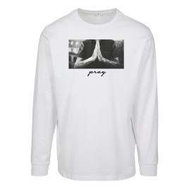 Mister Tee Urban Classics Pray Long Sleeve T-shirt Branco S Homem
