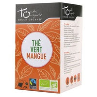Chá verde orgânico de manga 24 saquetas de 43g - Touch Organic
